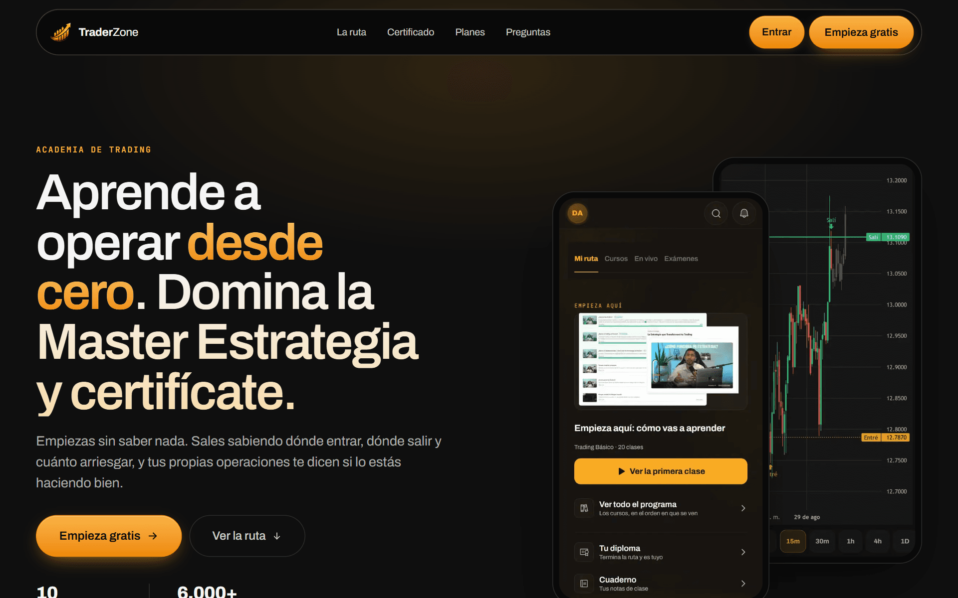 TraderZone funcionando